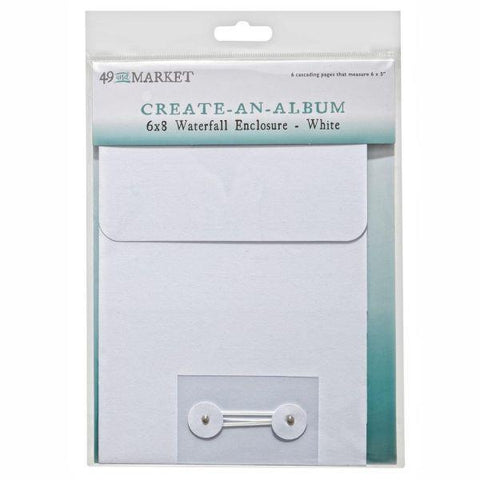 Create An Album - 6x8 Waterfall - White