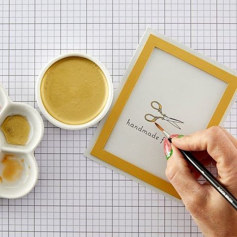 Pale Gold Japanese Watercolor