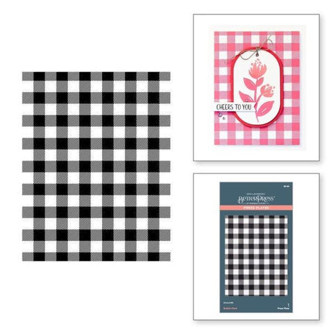Cheers to You Collection - Buffalo Plaid Press Plate
