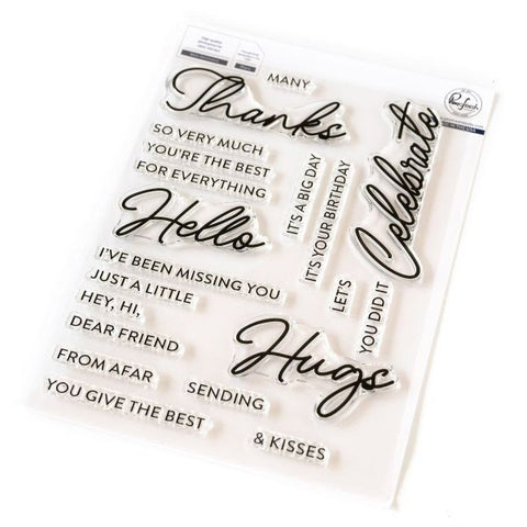 Basic Sentiments Clear Stamps