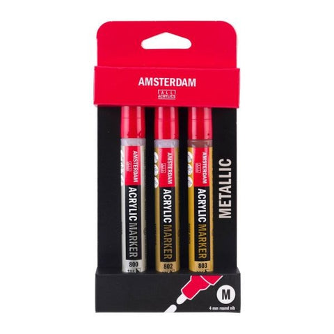 Acrylic Marker Set - Metallics