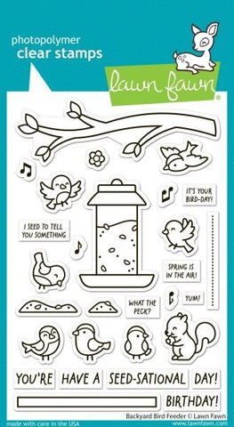Backyard Bird Feeder - Clear Stamps