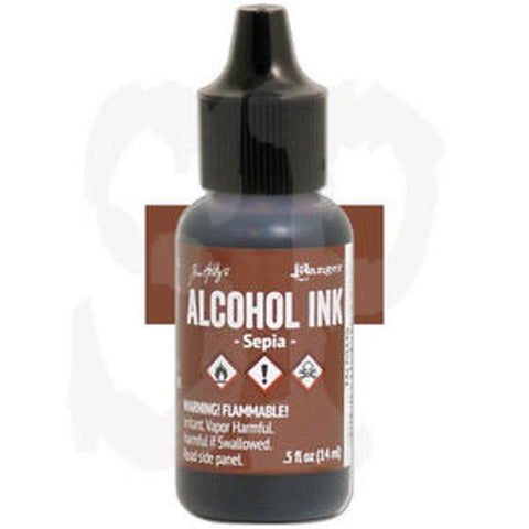Alcohol Ink - Sepia