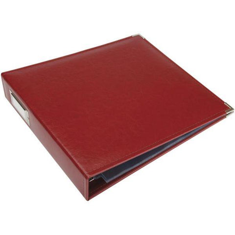 Classic Leather 3 Ring Album - Wine