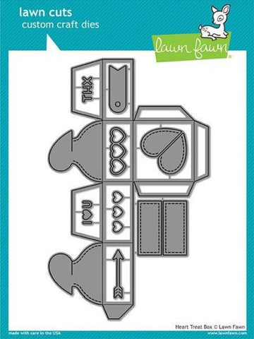 Lawn Cuts - Heart Treat Box Dies