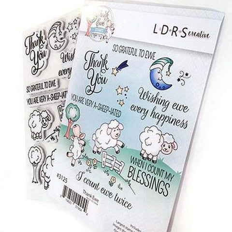 Cling Stamps - Thank Ewe