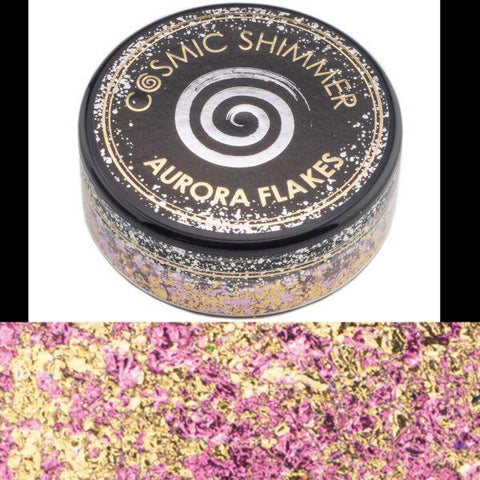 Cosmic Shimmer Aurora Flakes - Golden Rose