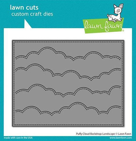 Lawn Cuts - Puffy Cloud Backdrop: Landscape