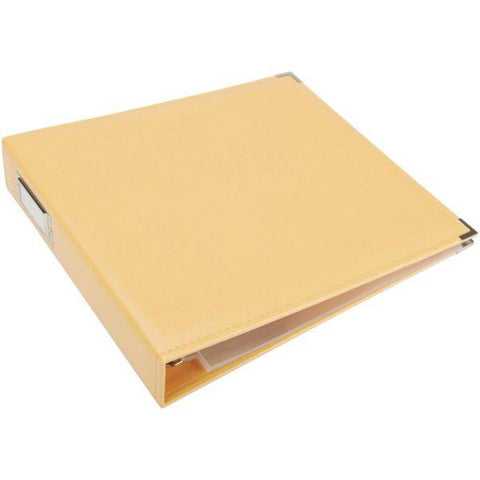 Classic Leather 3 Ring Album - Buttercup