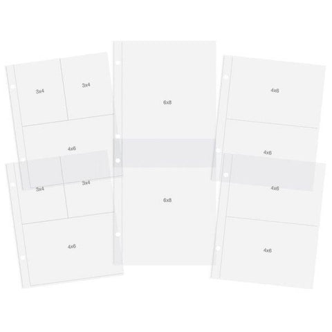 Snap Pocket Page Protectors - Multi