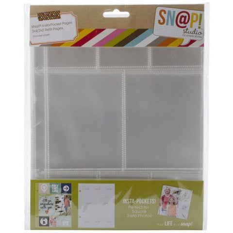 Snap Pocket Page Protectors - 2x2 & 3x4