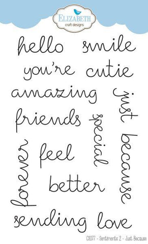 Clear Stamps - Sentiments 2 - Just Because