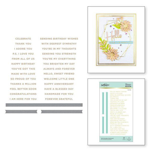Hot Foil Glimmer Plate - Mini Everyday Sentiments