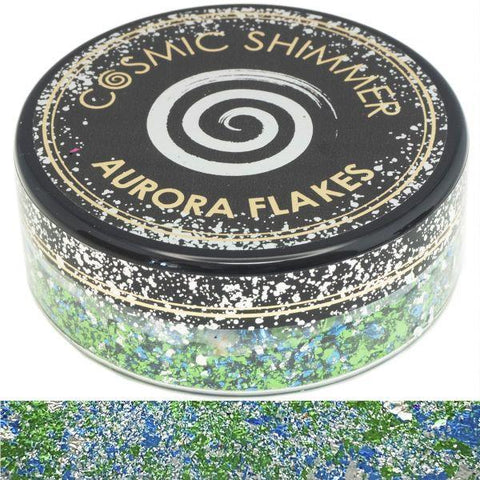 Cosmic Shimmer Aurora Flakes - Icy Lagoon