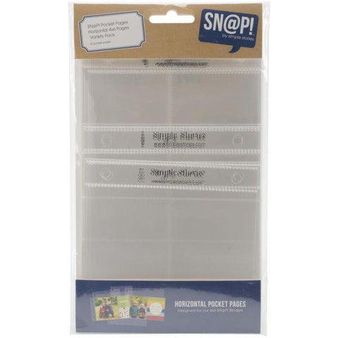 Horizontal Pocket Pages - Variety Pack