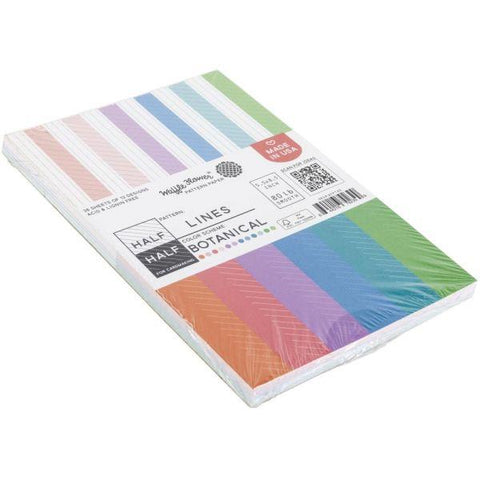 Paper Pad - Half Lines/Botanical