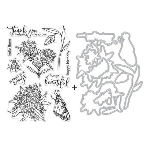 Monarch and Milkweed - Stamp & Die Bundle