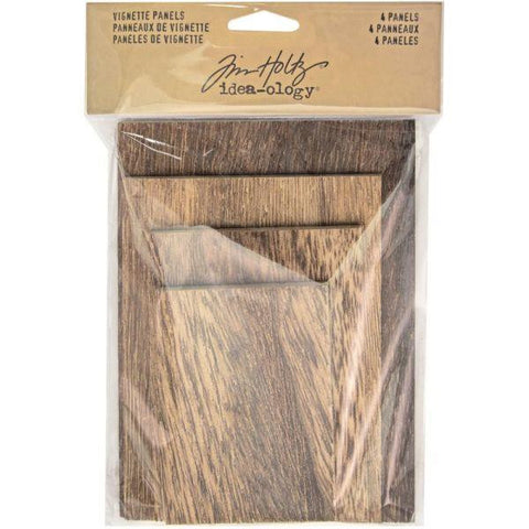 Wooden Vignette Panels: Brown