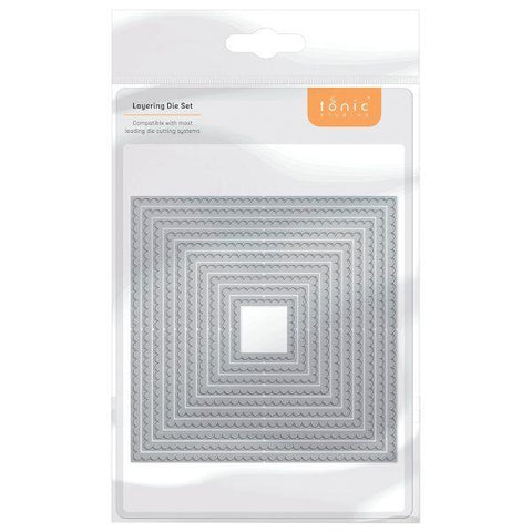 Layering Basics Die - Scalloped Squares