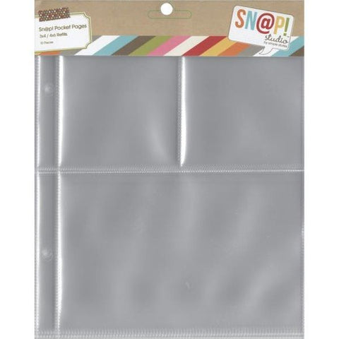 SNAP Page Protectors - 3x4 & 4x6 Refills