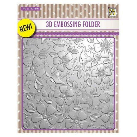 3D Embossing Folder - Flowers 3