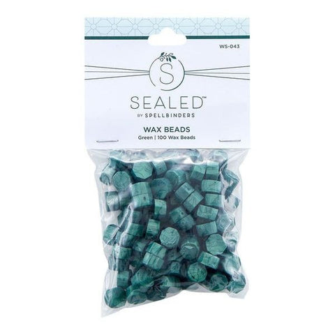 Sealed Collection - Green Wax Beads
