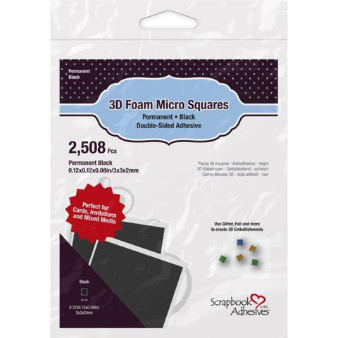 Micro Foam Squares - Black
