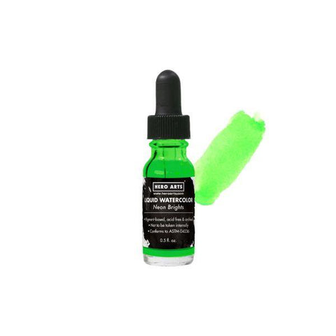 Liquid Watercolor - Neon Brights - Green