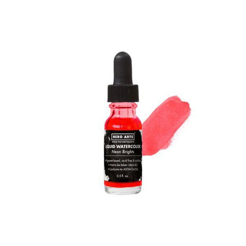 Liquid Watercolor - Neon Brights - Red