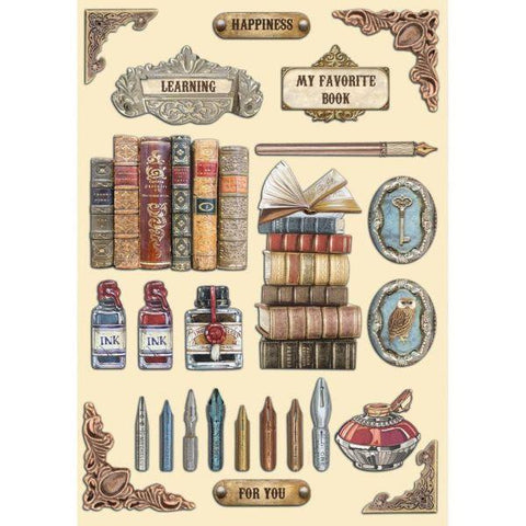 Vintage Library - Wooden Shapes