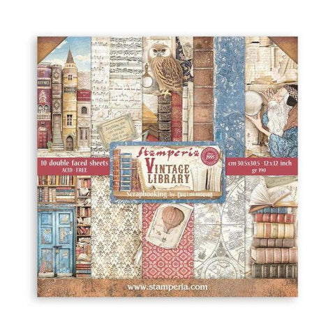 Vintage Library - 12x12 Collection Pack
