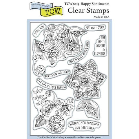 Happy Sentiments - Clear Stamps