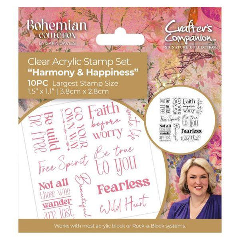 Bohemian - Clear Stamps - Harmony & Happiness