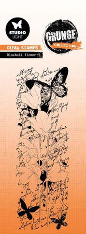 Grunge Collection - Clear Stamps - Blue Bell Flower