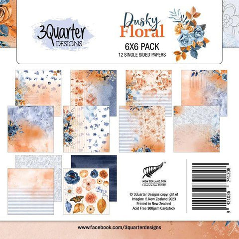Dusky Floral - 6x6 Paper Pad