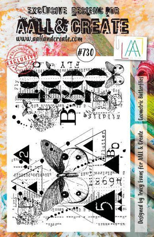Geometric Butterflies - Clear Stamp Set