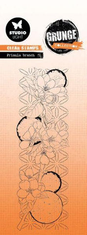 Grunge Collection - Clear Stamps - Primula Branch
