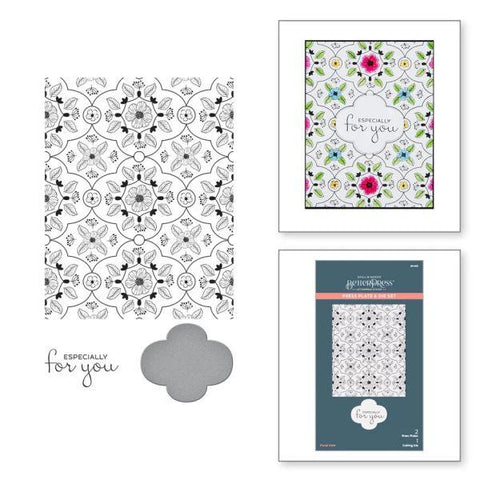 BetterPress Collection - Floral View Press Plate & Die Set