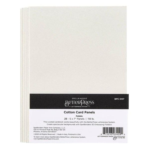 Pebble BetterPress A7 Cotton Card Panels