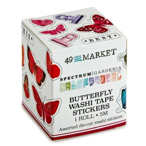 Spectrum Gardenia - Washi Tape Stickers - Butterfly