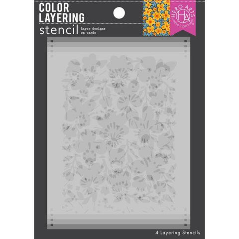 Bold Flowers - Color Layering Stencils