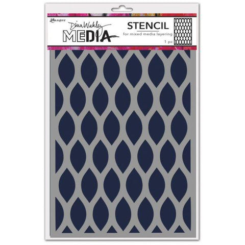 Dina Wakely Media Stencil - Pointed