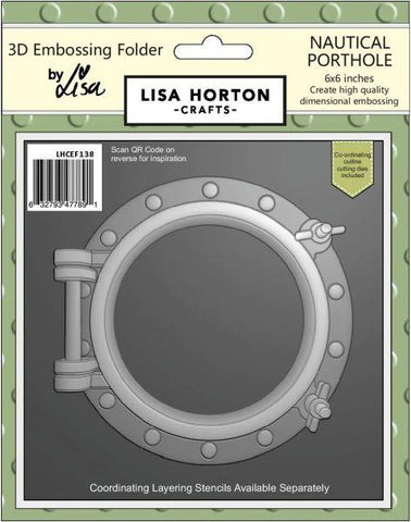 Nautical Porthole -  3D Embossing Folder & Die