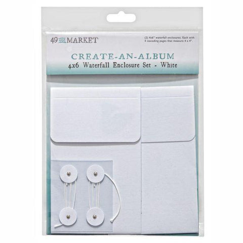 Create An Album - 4x6 Waterfall - White