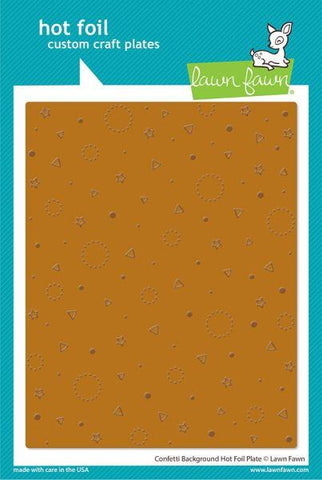 Confetti Background - Hot Foil Plate
