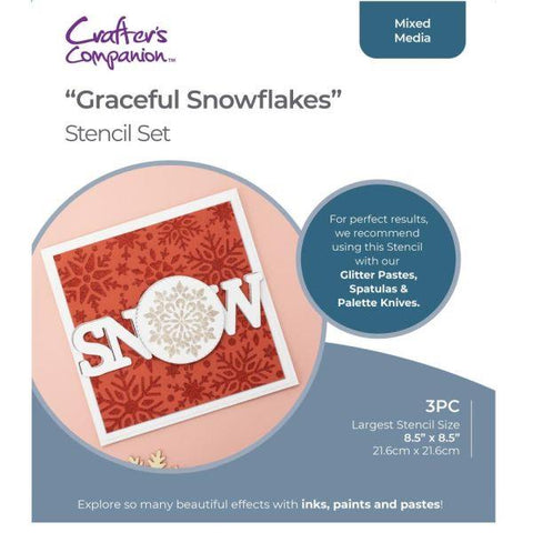 Stencil Set - Graceful Snowflakes