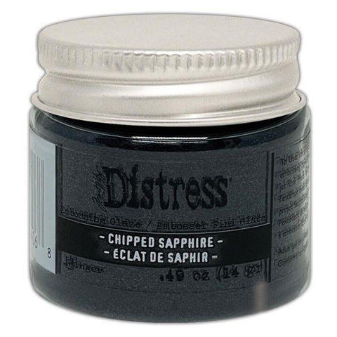 Distress Embossing Glaze - Chipped Sapphire