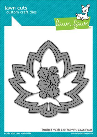Stitched Maple Leaf Frame Dies
