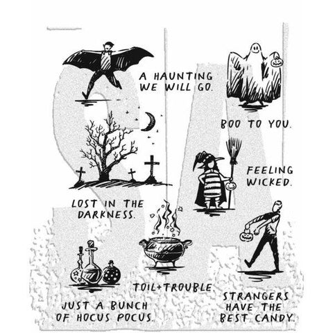 Halloween Sketchbook - Cling Stamps