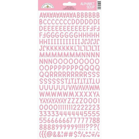 Alphabet Soup Puffy Alpha Stickers - Cupcake